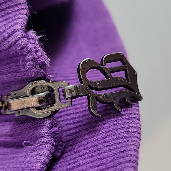 BCBGMAxazria Y2k Purple velvet hoodie jacket - Picture 7 of 11